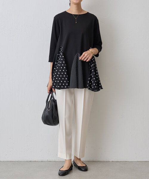 BEARDSLEY（ビアズリー） 7分袖カットソー FREE ブラック レディース