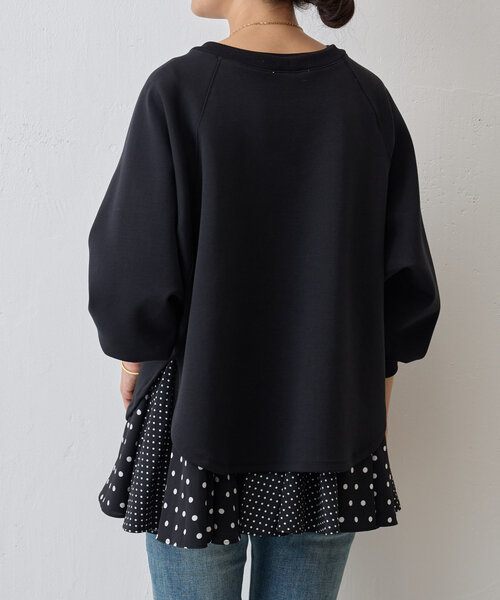 BEARDSLEY（ビアズリー） 7分袖カットソー FREE ブラック レディース