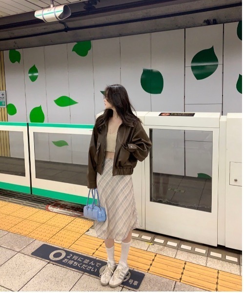 「almo」 フレアスカート SMALL グレー レディース_画像5