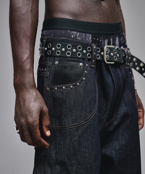 ANDER HUNK デニムパンツ LARGE インディゴブルー メンズ : ZOZOTOWN