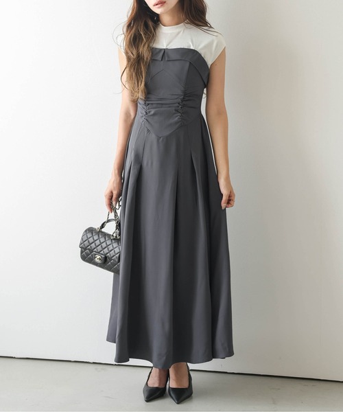 AMELY」 ドッキングワンピース L ブラック レディース : ZOZOTOWN