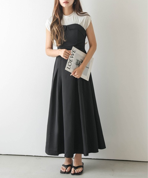 AMELY」 ドッキングワンピース L ブラック レディース : ZOZOTOWN