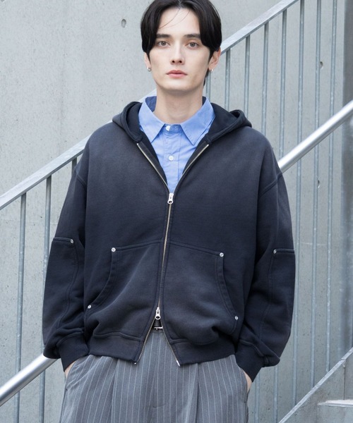 RAGEBLUE（レイジブルー） パーカー Vintage Short Zip Parker