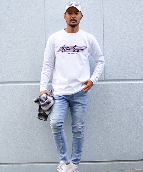 「adamsJUGGLER」 「rteg」長袖Tシャツ L ホワイト メンズ_画像4