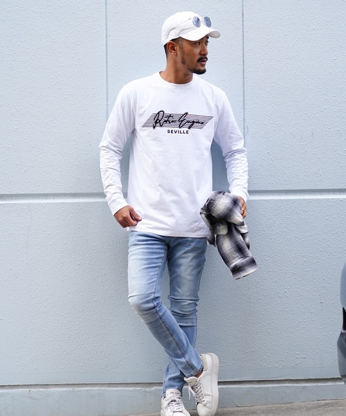 「adamsJUGGLER」 「rteg」長袖Tシャツ L ホワイト メンズ_画像5