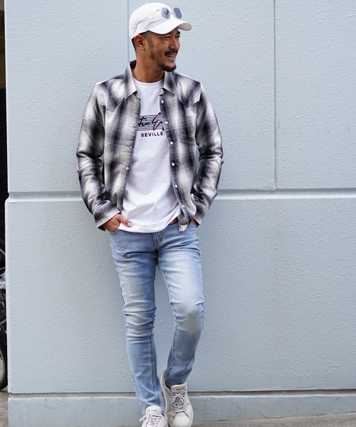 「adamsJUGGLER」 「rteg」長袖Tシャツ L ホワイト メンズ_画像8