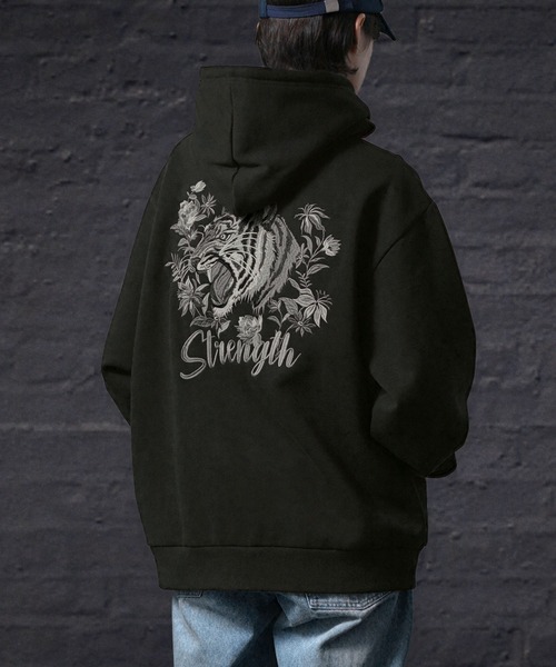 「ENDER PRODUCTS」 プルオーバーパーカー L チャコール メンズ_画像2