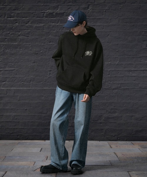 「ENDER PRODUCTS」 プルオーバーパーカー L チャコール メンズ_画像3