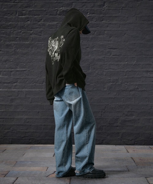 「ENDER PRODUCTS」 プルオーバーパーカー L チャコール メンズ_画像4