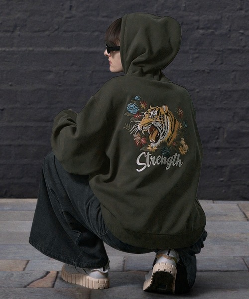 「ENDER PRODUCTS」 プルオーバーパーカー L チャコール メンズ_画像5