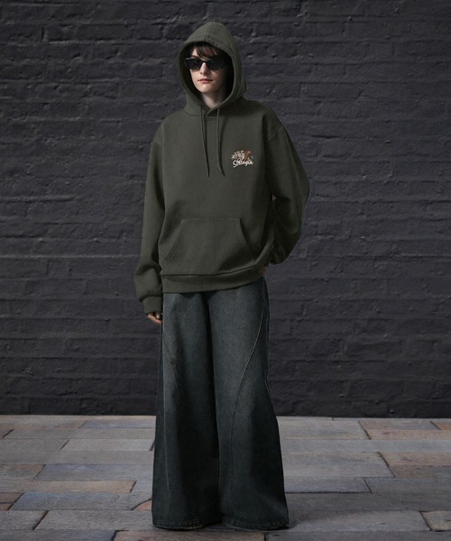 「ENDER PRODUCTS」 プルオーバーパーカー L チャコール メンズ_画像6