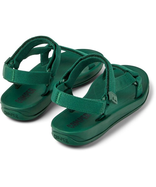 「CAMPER」 フラットサンダル 23.5cm グリーン レディース_画像3