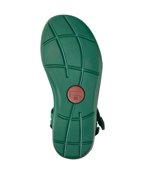 「CAMPER」 フラットサンダル 23.5cm グリーン レディース_画像5