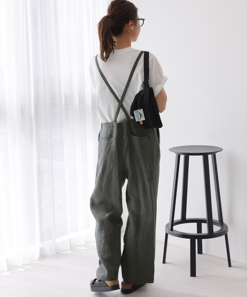 「JOURNAL STANDARD relume」 オーバーオール 36 チャコールグレー レディースの画像