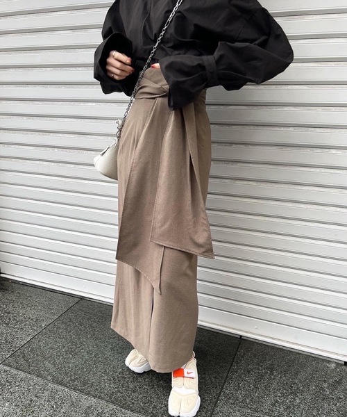「hinari」 スカート SMALL モカ レディース_画像9