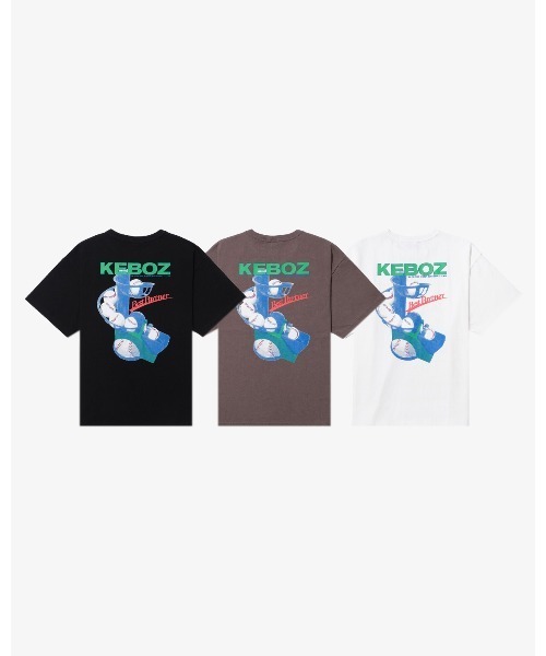 「KEBOZ」 半袖Tシャツ 2XL グレー メンズ_画像8