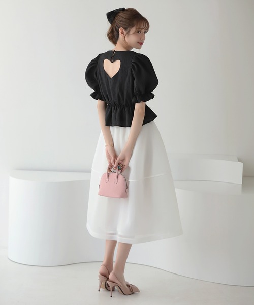 「MERAKI」 フレアスカート S ブラック レディース_画像3