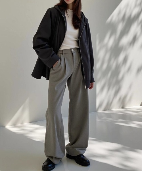 「cammie」 ジップアップパーカー L グレー レディース_画像2