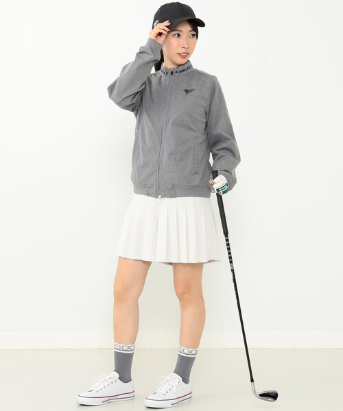 グレー レディースジャケット GOLF BEAMS BEAMS ハート）クロップドジャケット（セットアップ HEART（ビームス レディースウェア