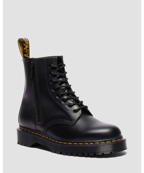 Dr. Martens ブラックレザー ハイカットブーツ ANISTONE KH ハイ レッグ ブーツ