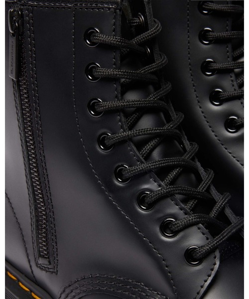 Dr. Martens ブラックレザー ハイカットブーツ ANISTONE KH ハイ レッグ ブーツ