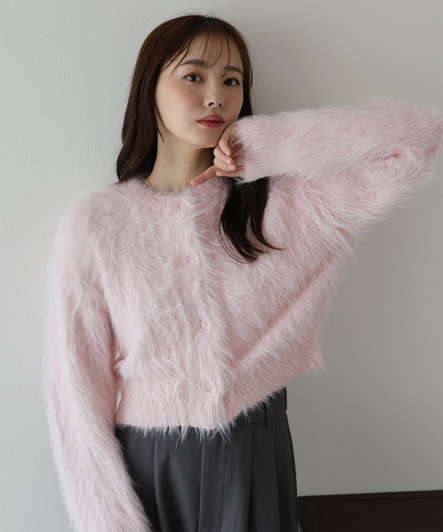 「BLUEEAST」 ニットカーディガン MEDIUM アイボリー レディース_画像3