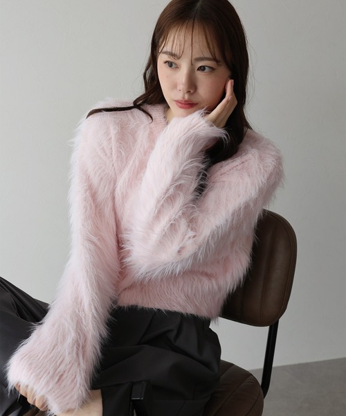 「BLUEEAST」 ニットカーディガン MEDIUM アイボリー レディース_画像7