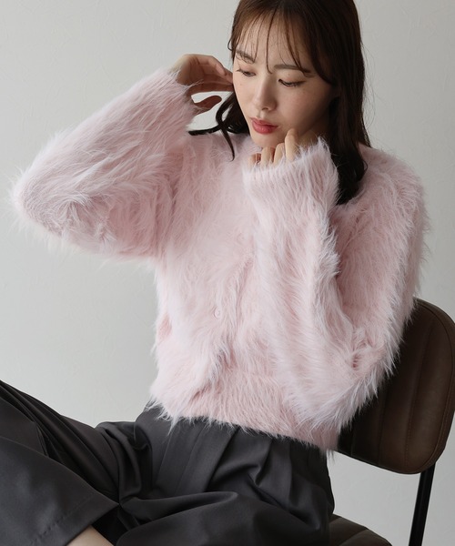 「BLUEEAST」 ニットカーディガン MEDIUM アイボリー レディース_画像8