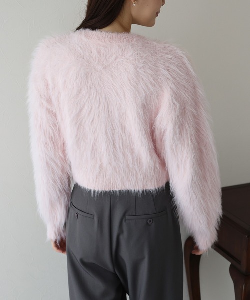 「BLUEEAST」 ニットカーディガン MEDIUM アイボリー レディース_画像9