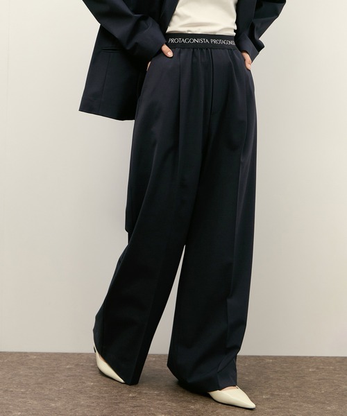 PROTAGONISTA for ADAM ET ROPE' 別注 PO ADAM ET ROPE'（アダムエロペ） スラックス パンツ 「PROTAGONISTA for
