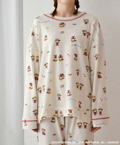 sanrio（サンリオ） パジャマ ルームウェア パティ＆ジミーワッフル