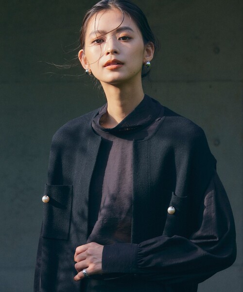 「UNFILO」 ニットベスト MEDIUM ベージュ レディース_画像5