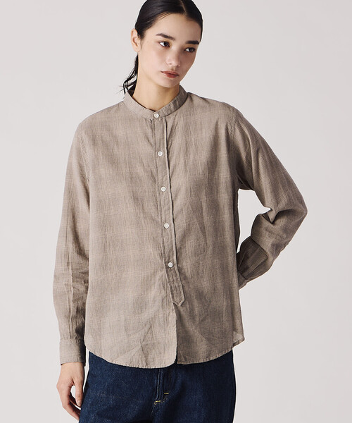 Bshop ブラウス シャツ INDIA INDUSTRY | ファインラインチェック