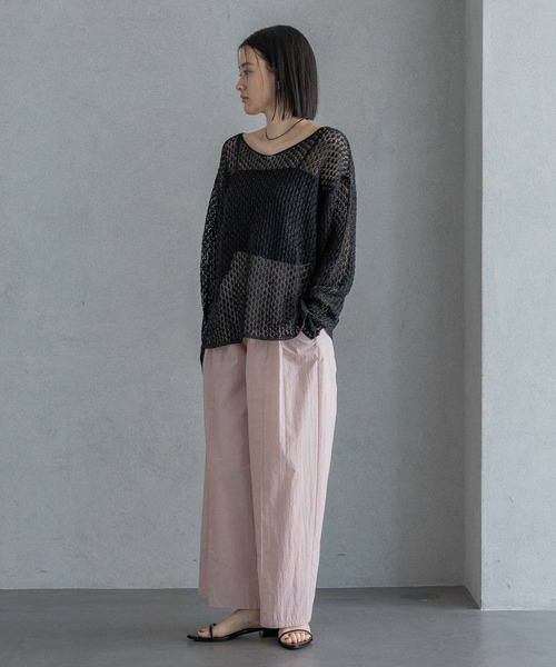 パンツ タイプライターストレートパンツ レディースの画像