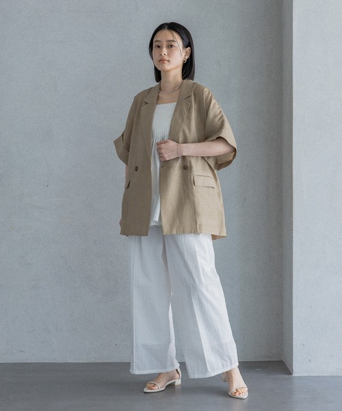 パンツ タイプライターストレートパンツ レディースの画像