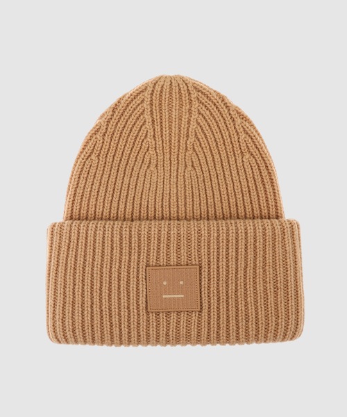 Acne Studios ベージュ ニット帽 Acne Studios（アクネ ストゥディオズ） ニットキャップ ONE SIZE