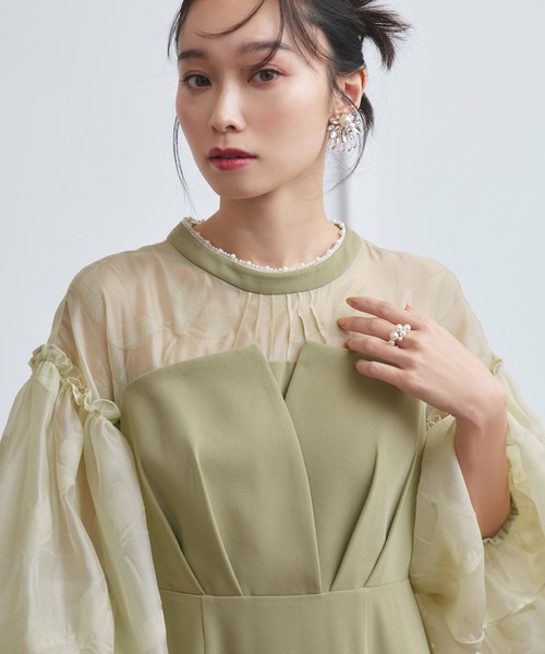 「RUIRUE BOUTIQUE」 長袖ワンピース S ネイビー レディースの画像