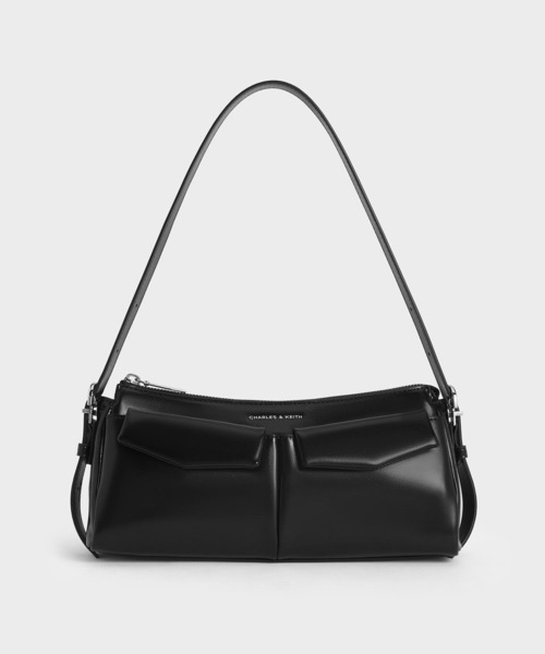 「CHARLES & KEITH」 2WAYバッグ S スミクロ レディース