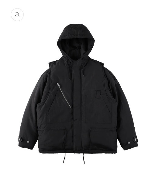 コート ジャケット 「PHINGERIN」フィンガリン DOUBLE CUSHY HOODED JACKET メンズ レディースの画像