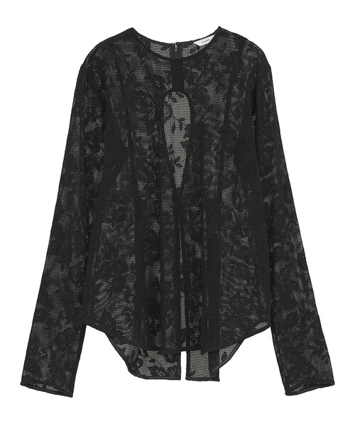 CLANE（クラネ） ブラウス シャツ 「CLANE/クラネ」BACK DESIGN FLOWER