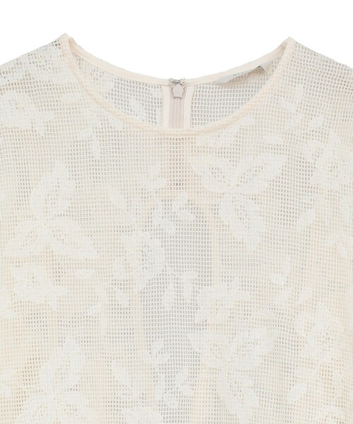 CLANE（クラネ） ブラウス シャツ 「CLANE/クラネ」BACK DESIGN FLOWER