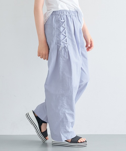 coca（コカ） ワイドパンツ パンツ キッズ アシメレースアップワイド