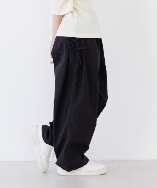 か✳️子ページ coca（コカ） ワイドパンツ パンツ キッズ アシメレースアップワイド