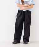 ワイドパンツ パンツ キッズ アシメレースアッ...の詳細画像4