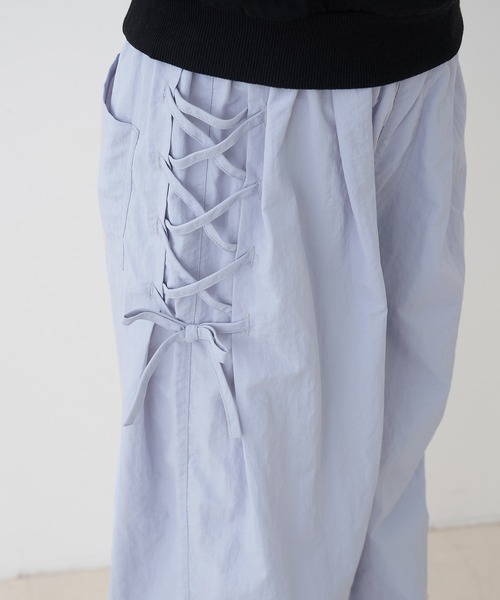 coca（コカ） ワイドパンツ パンツ キッズ アシメレースアップワイド