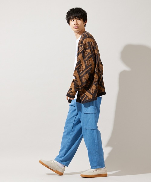 「JOURNAL STANDARD」 デニムパンツ L カーキ メンズの画像