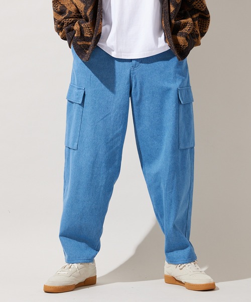 「JOURNAL STANDARD」 デニムパンツ L カーキ メンズの画像