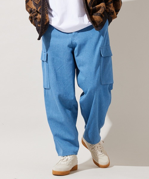 「JOURNAL STANDARD」 デニムパンツ L カーキ メンズの画像