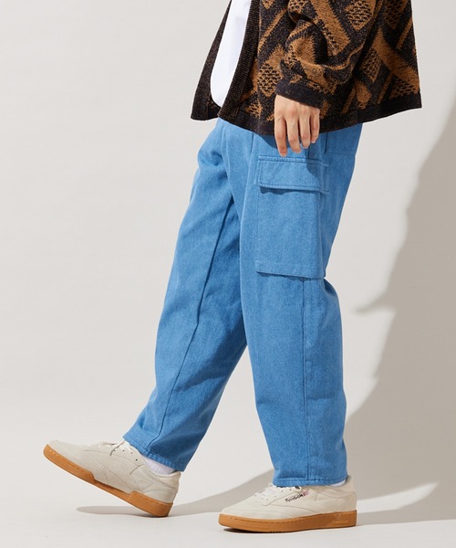「JOURNAL STANDARD」 デニムパンツ L カーキ メンズの画像