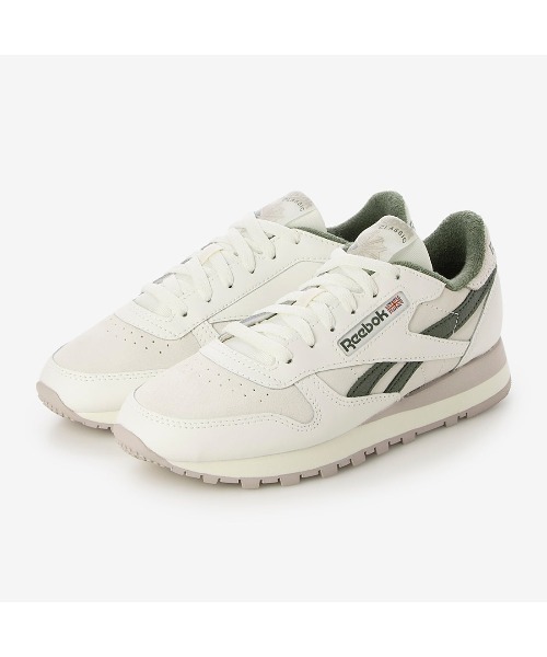 「Reebok」 ローカットスニーカー 24.5cm アイボリー メンズの画像